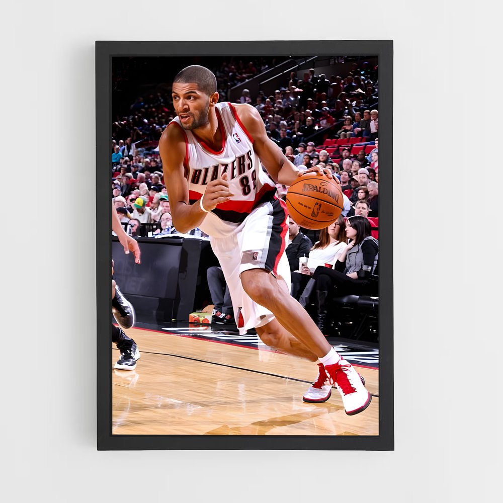 Poster Nicolas batum – affiche Basketball (vue 2)
